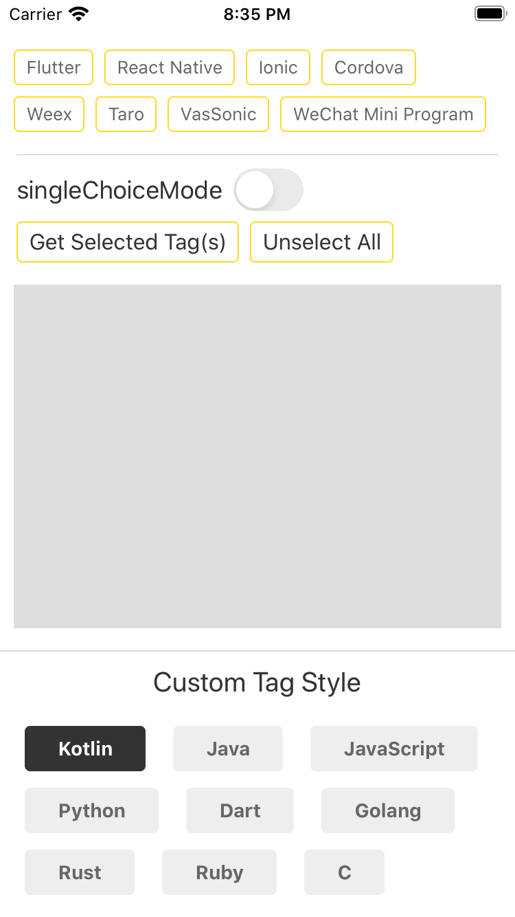 reactnativetaggroup npm