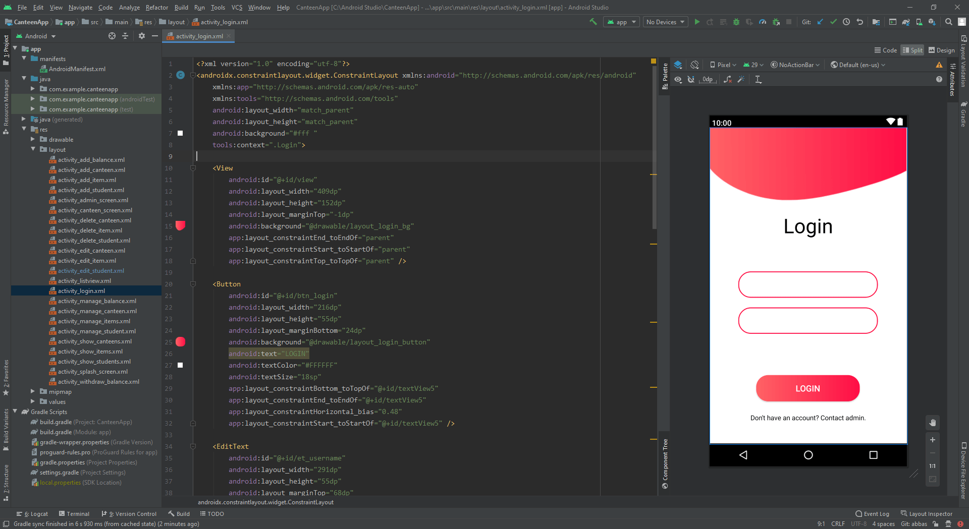 GitHub abbasZah/CanteenApp Android Java Project for management of Canteens, Students (Android