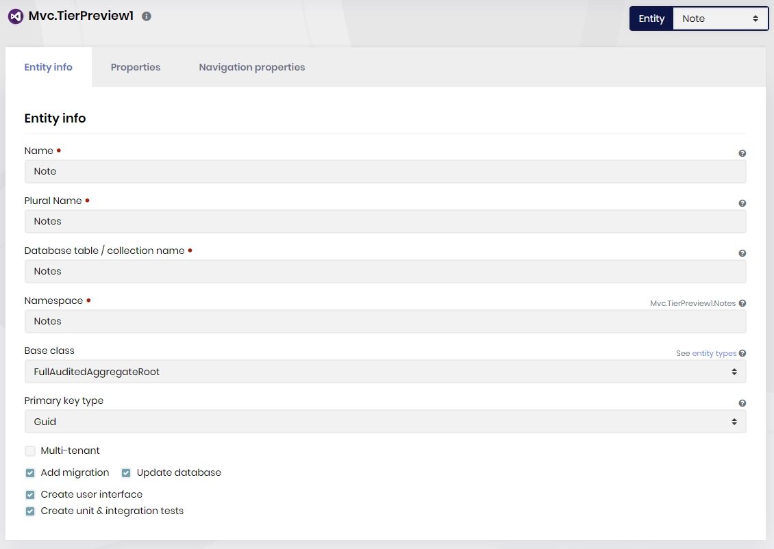 ABP Suite How to Add the User Entity as a Navigation Property of