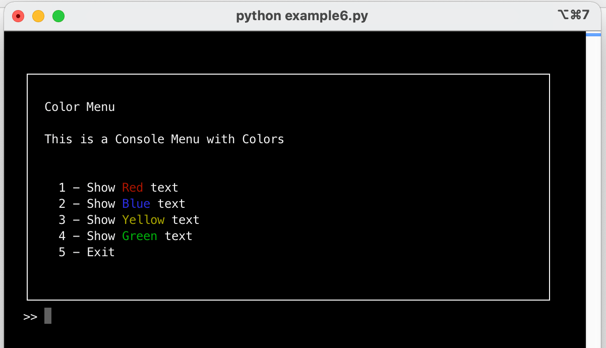 GitHub aegirhall/consolemenu A simple Python menu system for building terminal user interfaces.