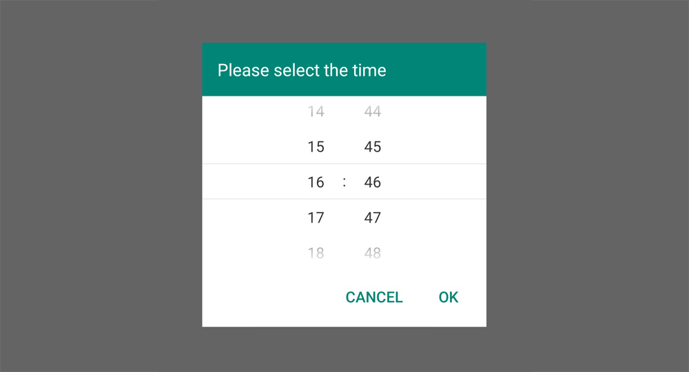 Material Time Picker for android developer