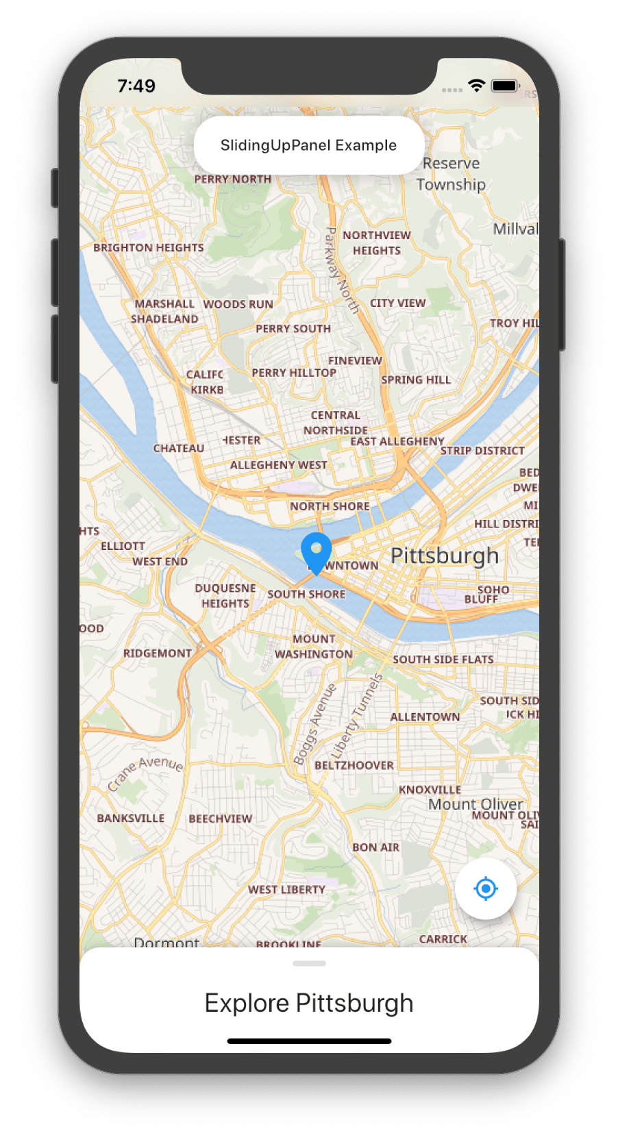 sliding_up_panel Flutter Package