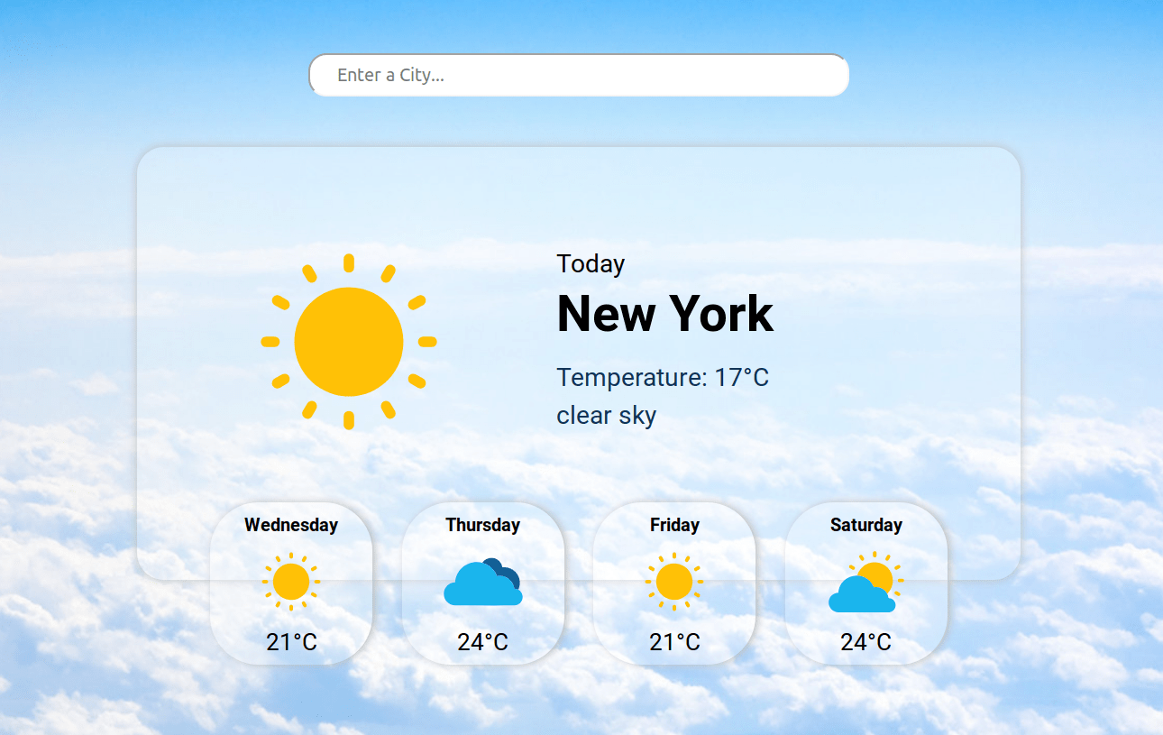 Openweathermap 5 Day Forecast GitHub alexkowsik/reactweatherapp A React.js weather app (5 day