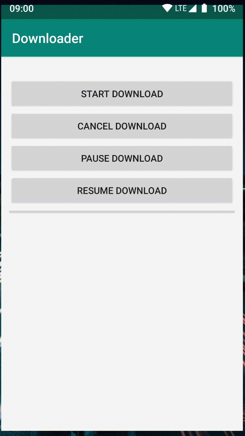 Downloader for android with pause, resume, cancel, queue options