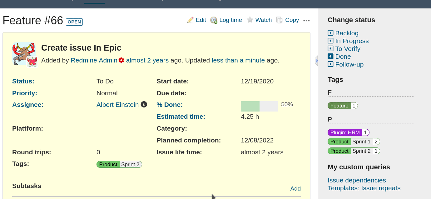 GitHub alphanodes/additional_tags Redmine Plugin for adding tags