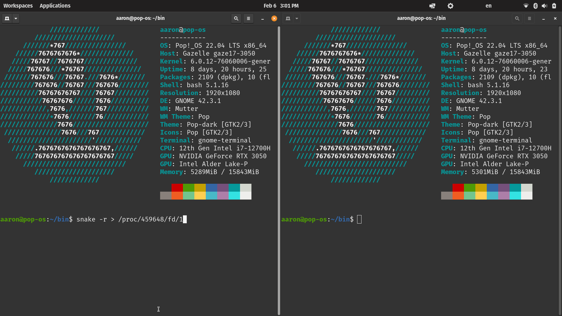 GitHub alscwha2/snake Command line snake game