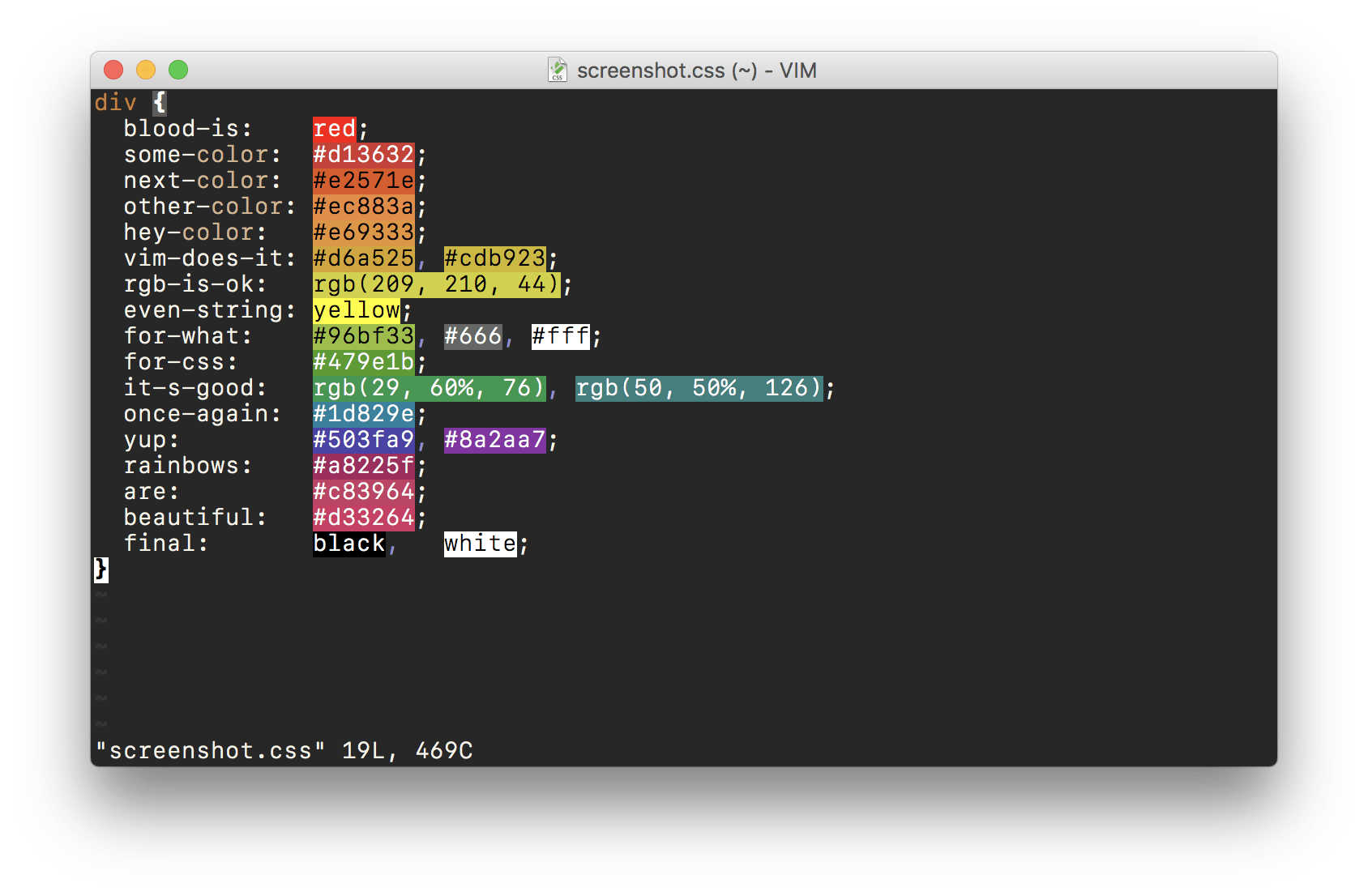 vim插件 vimcsscolor 下载安装及使用教程 Vim插件网 优秀的Vim插件集合及使用教程
