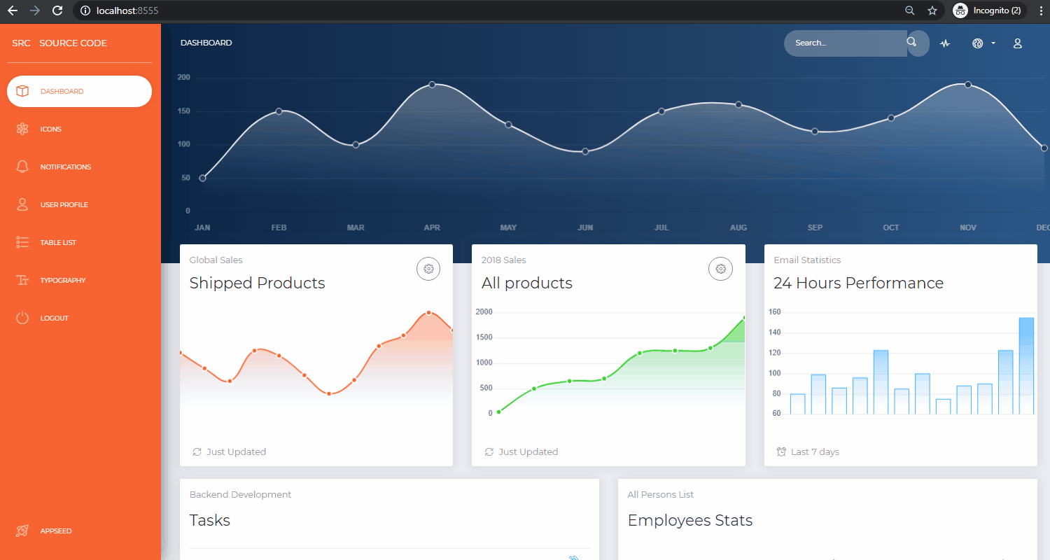 GitHub admindashboards/djangodashboardnowui Django Dashboard