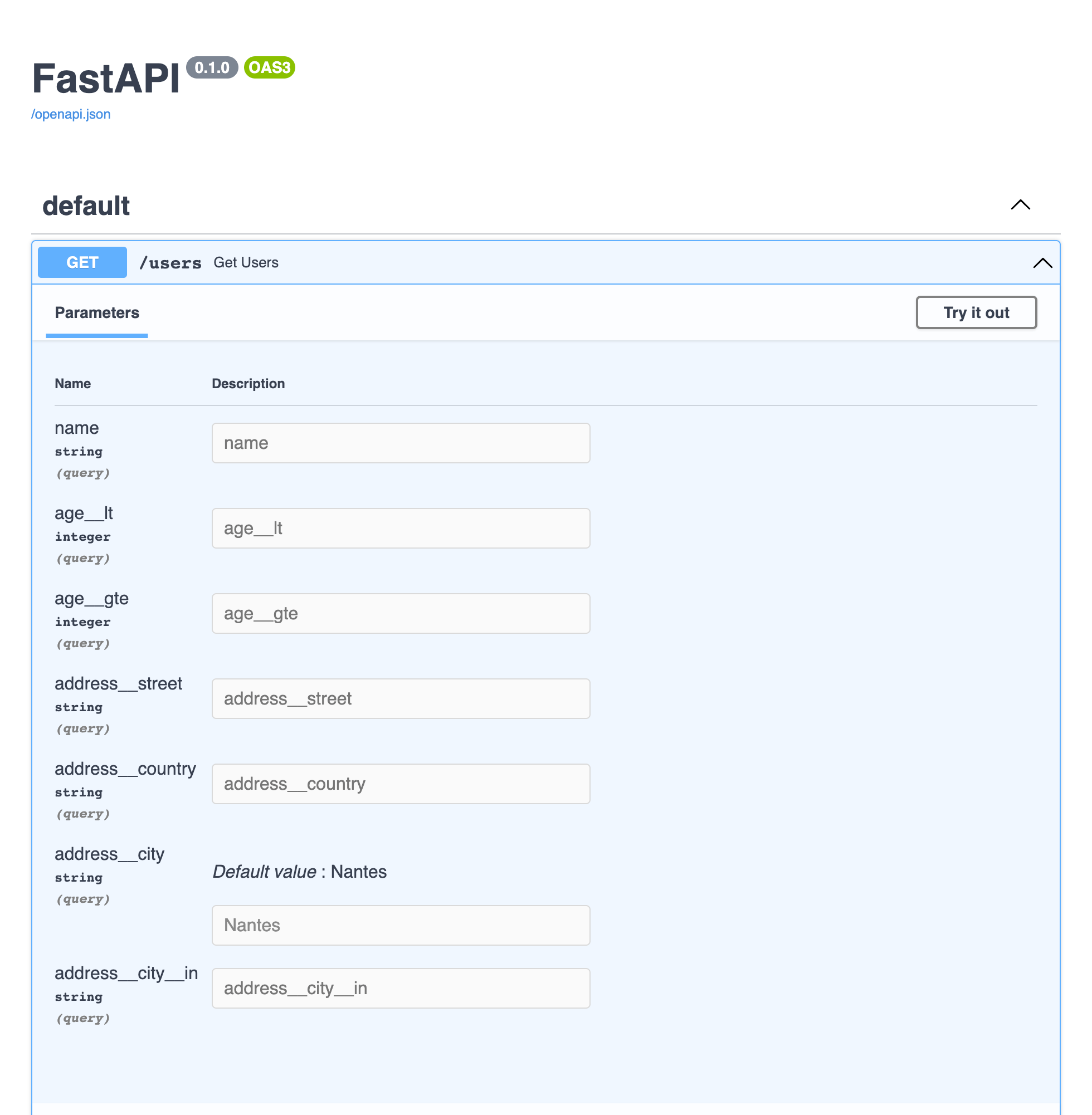 GitHub arthurio/fastapifilter Filter and order your endpoints