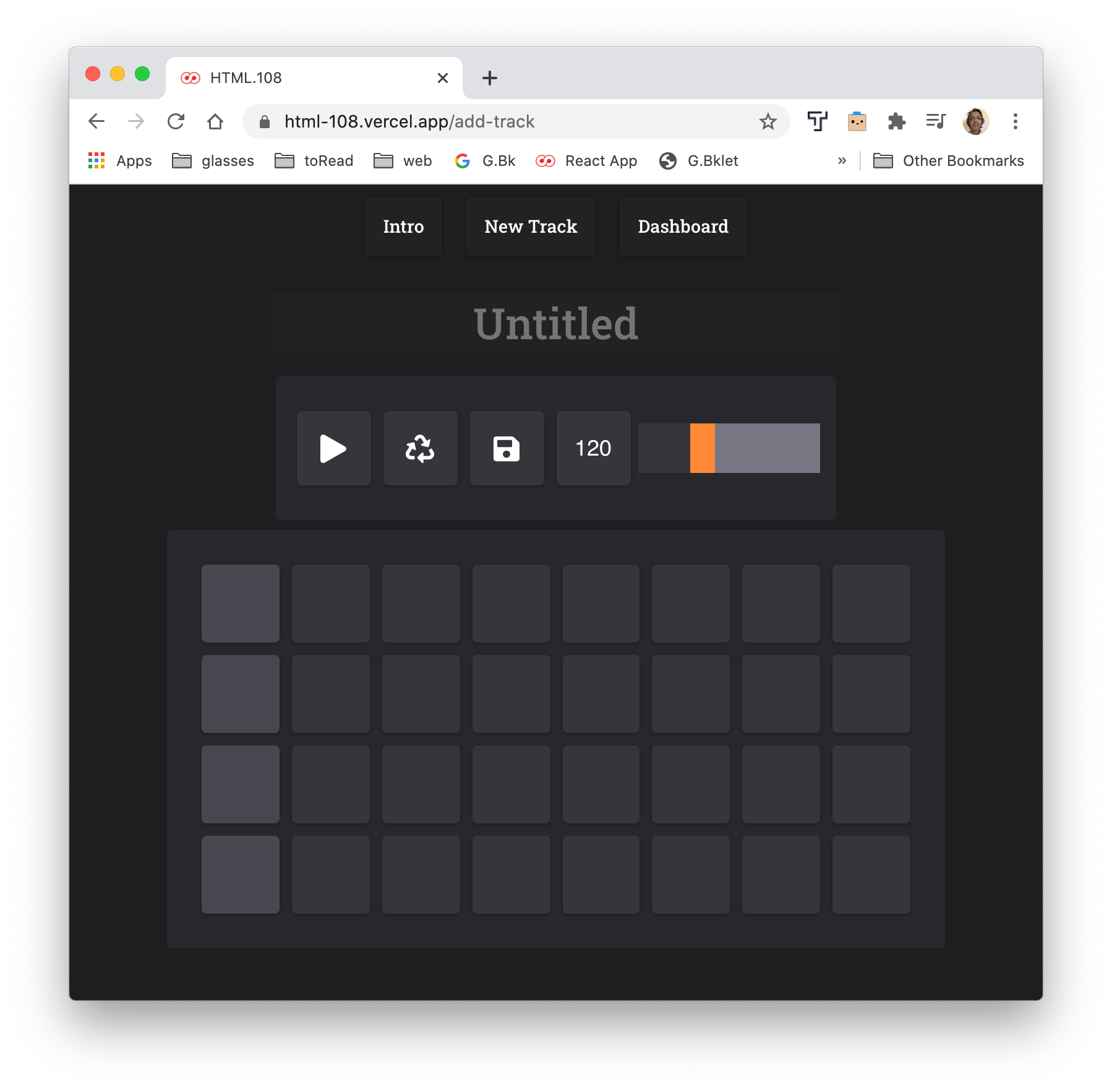 GitHub artificialarea/html108app Fullstack  Audio API Step