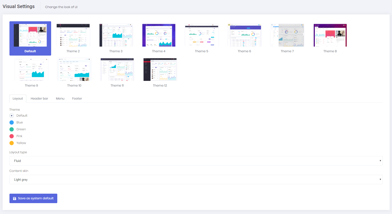 Features Mvc Core Visual Settings Documentation Center