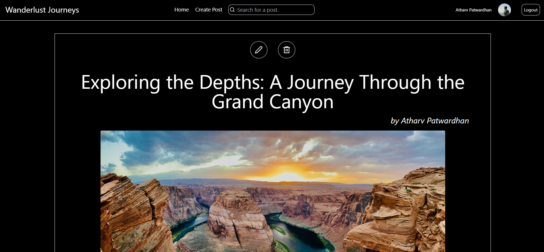 GitHub atharvpatwardhan/wanderlustjourneys A MERN stack travel blog