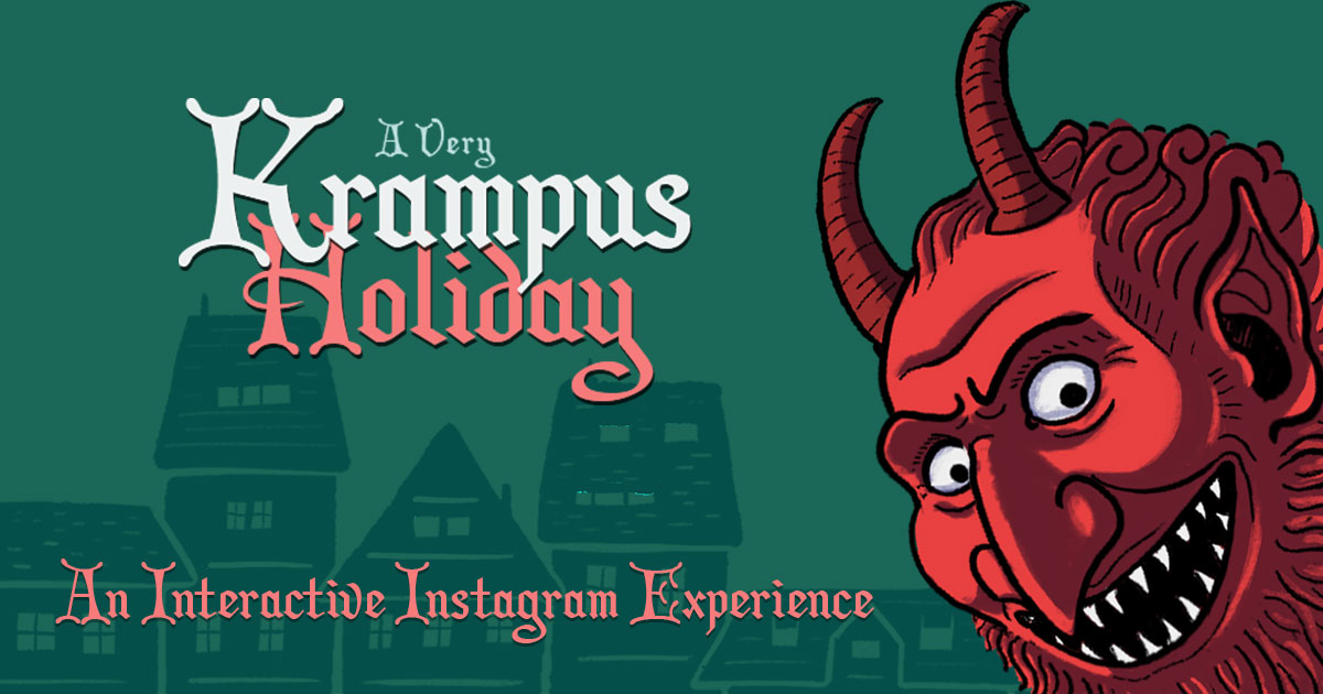 A Very 2020 Krampus Holiday Spark AR Instagram Filter