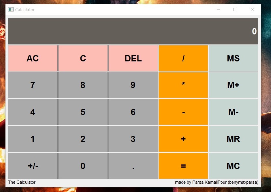 GitHub benymaxparsa/CalculatorQt A GUI Calculator made in Qt