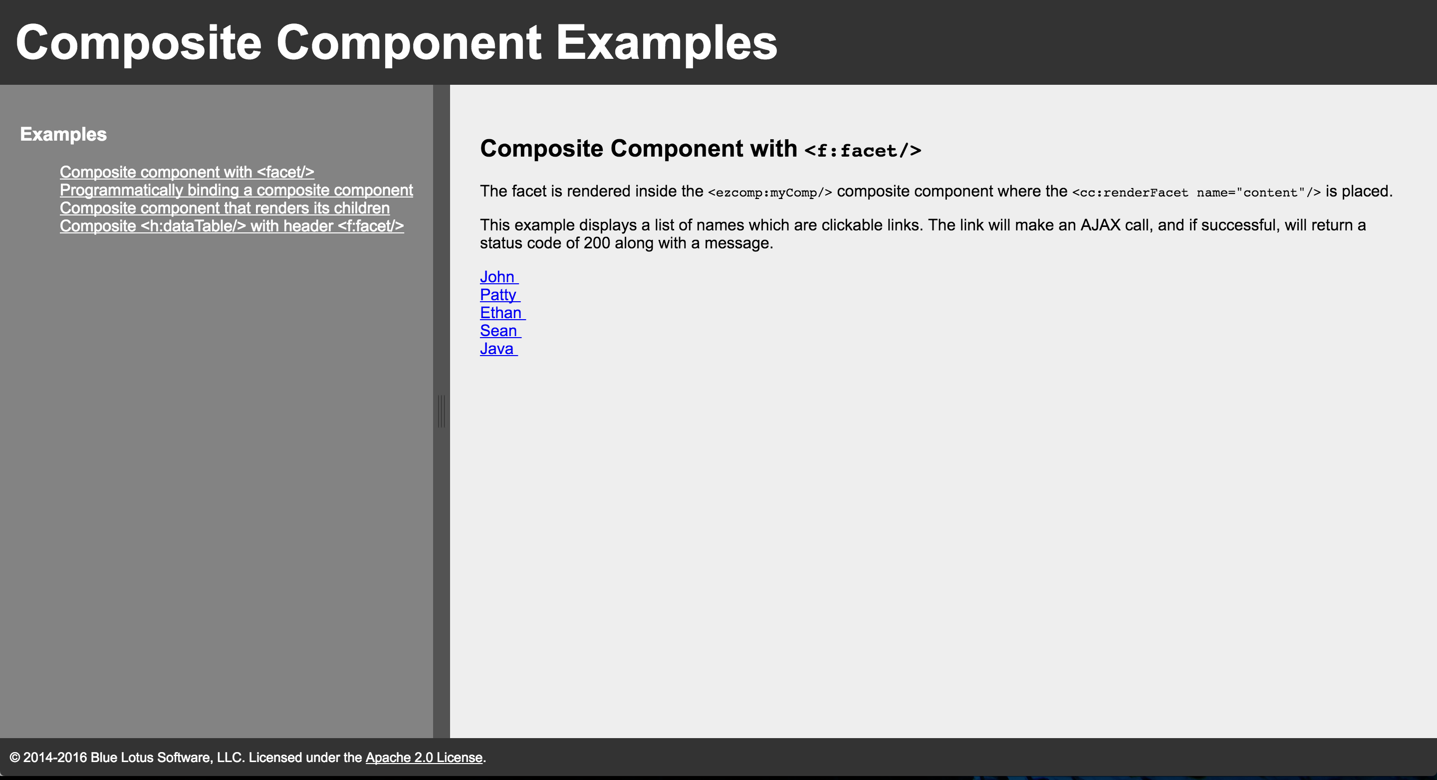 GitHub A series of JSF composite component