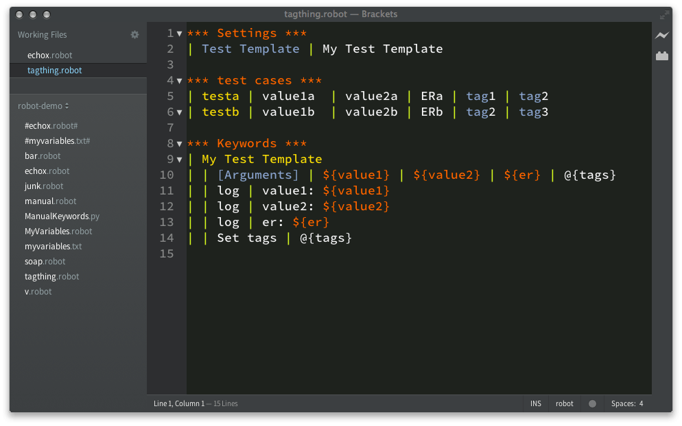 GitHub boakley/bracketsrobotframework Brackets.io extension for