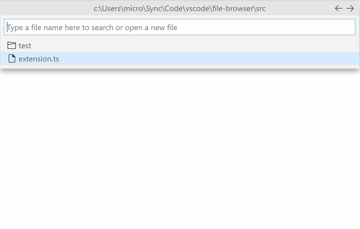 Vscode File Browser