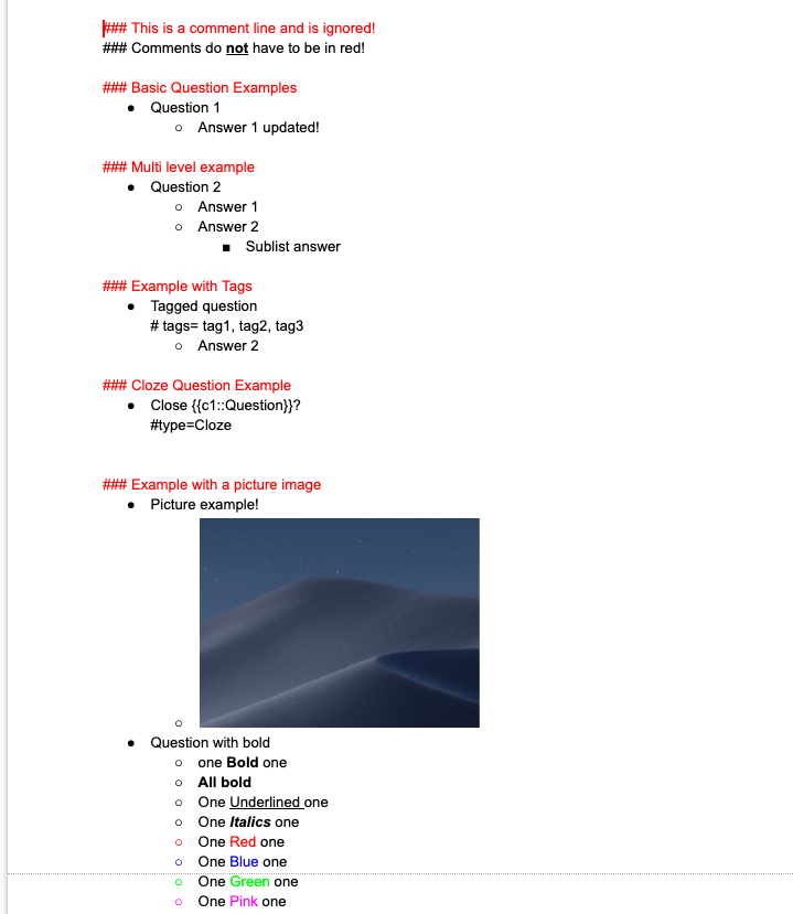 CAD for Engineers Create Anki Flashcards using google docs
