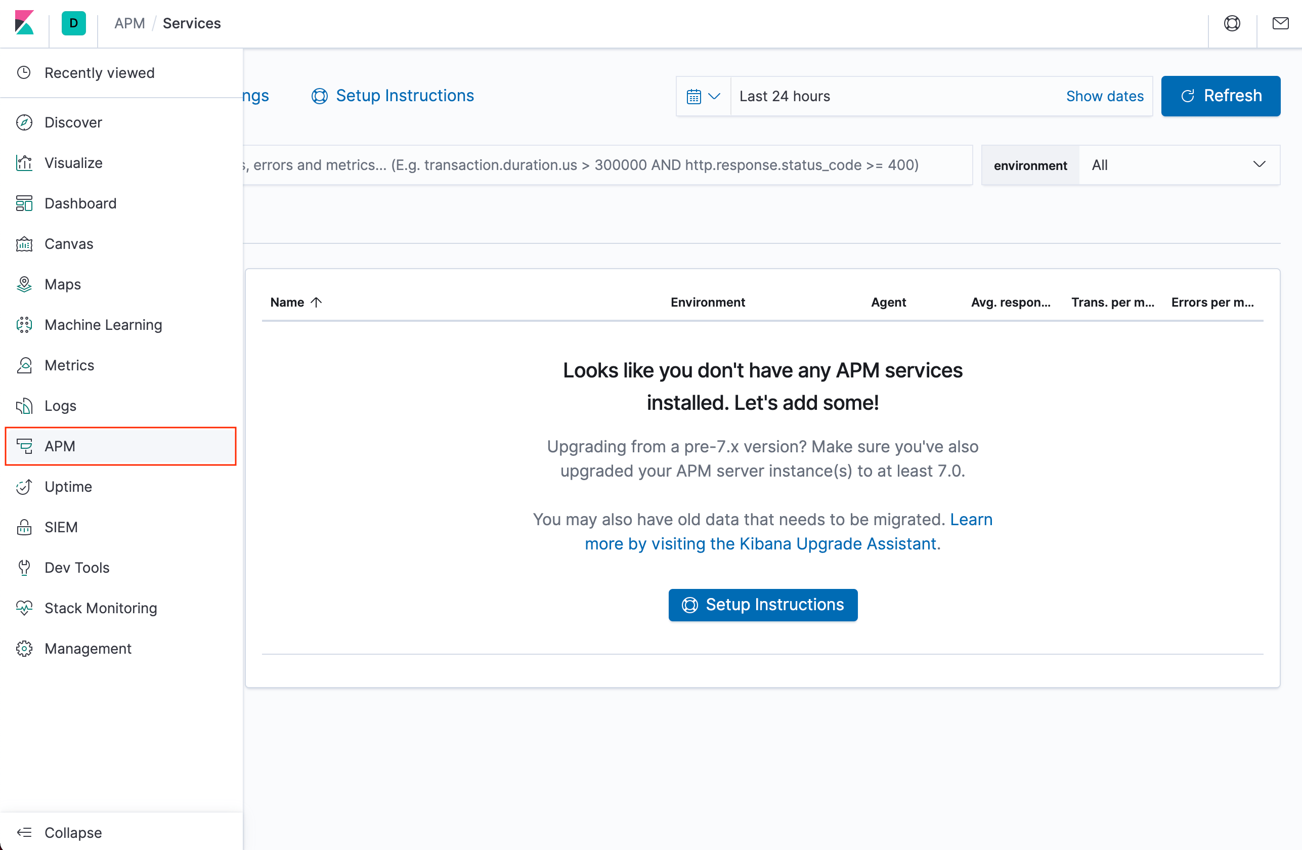 Elasticsearch APM 기본설정 Yun Blog 기술 블로그