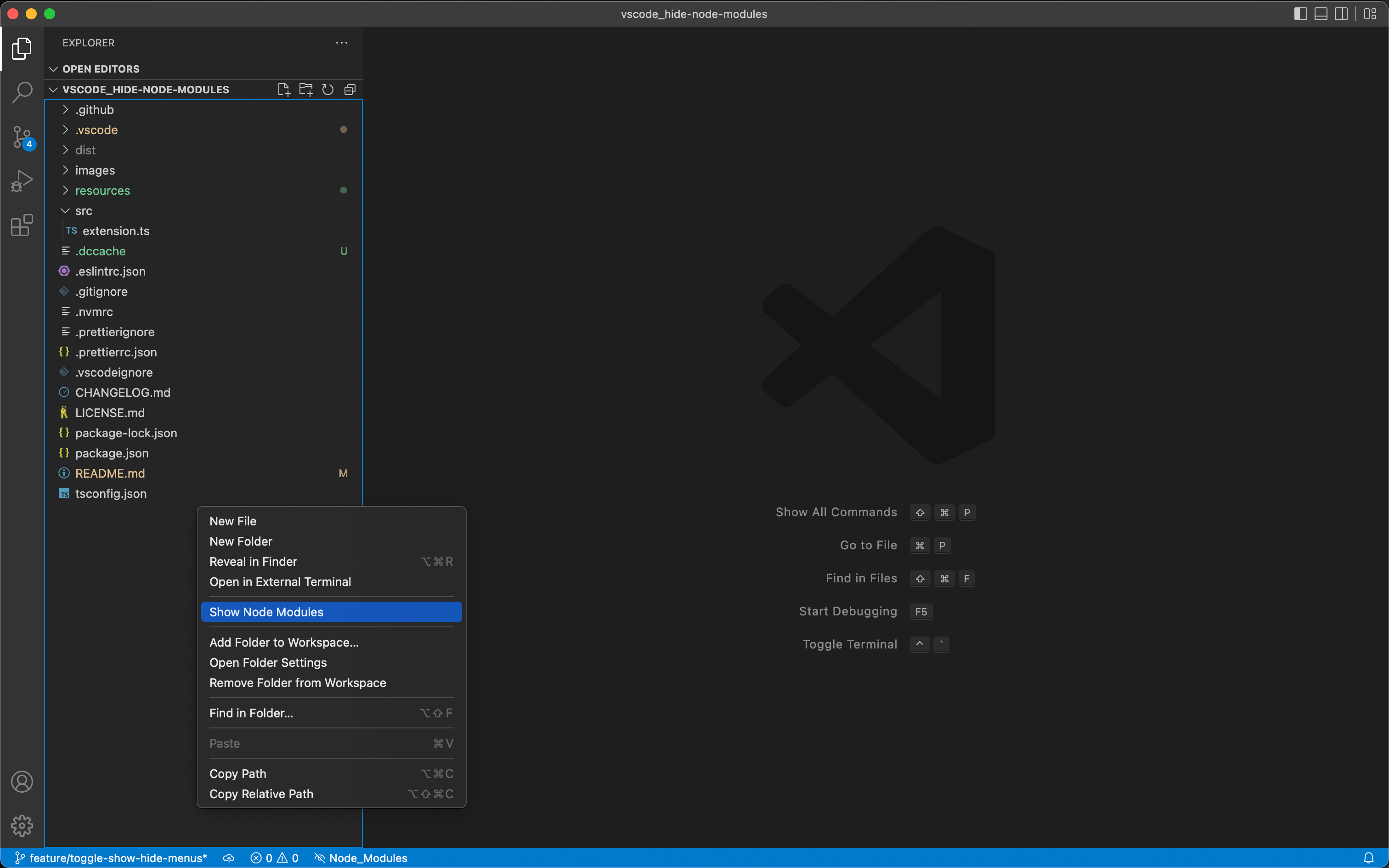 Hide Node Modules Visual Studio Marketplace