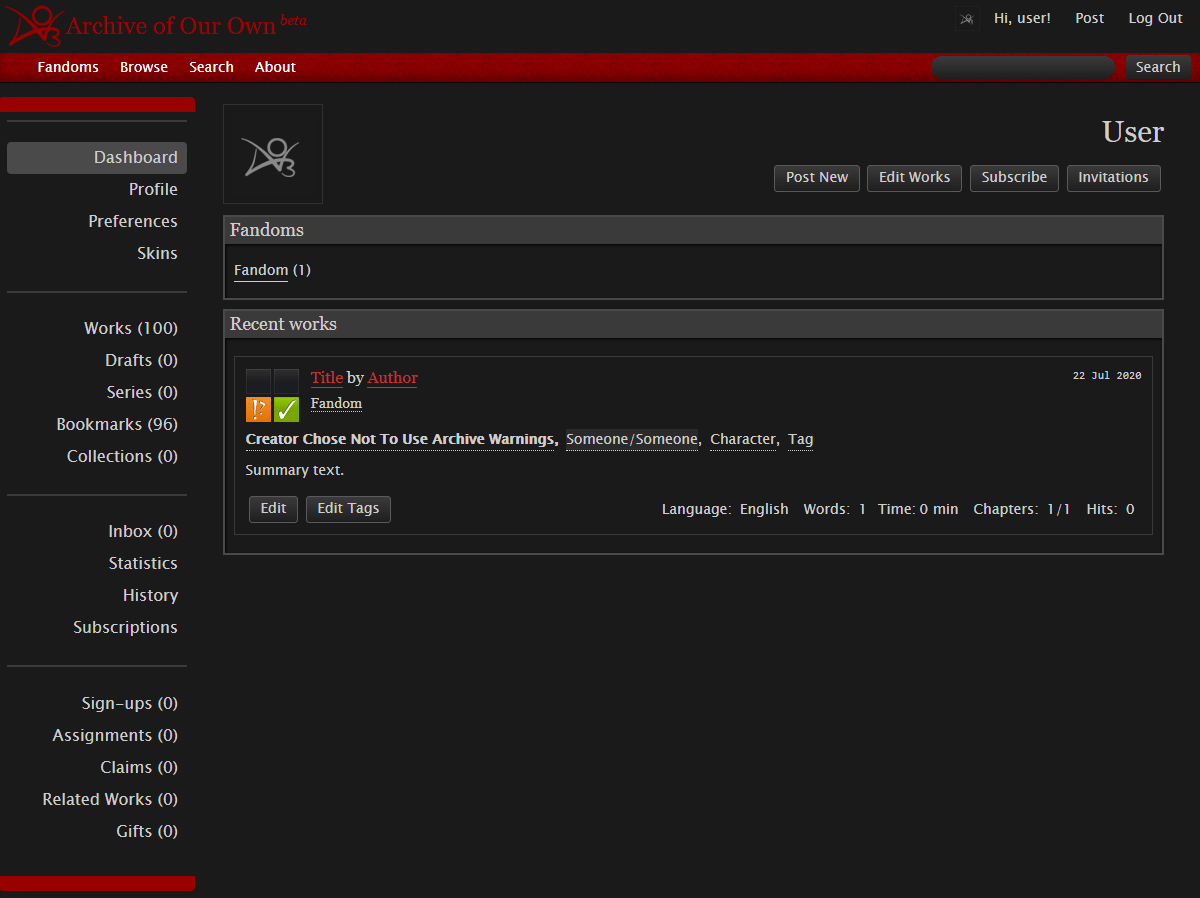 GitHub cicerakes/DarkNightAO3 A dark/night theme for