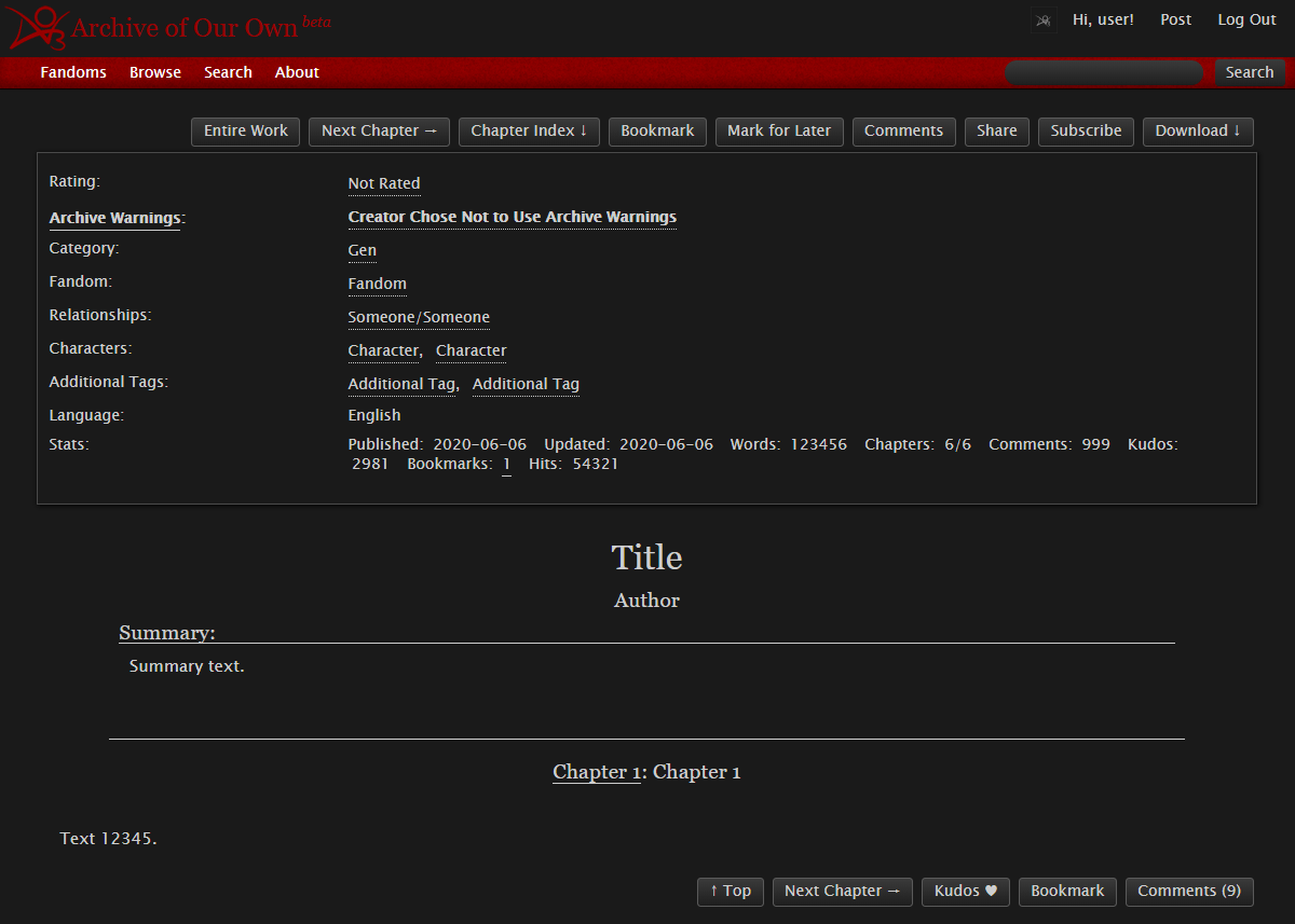 GitHub cicerakes/DarkNightAO3 A dark/night theme for