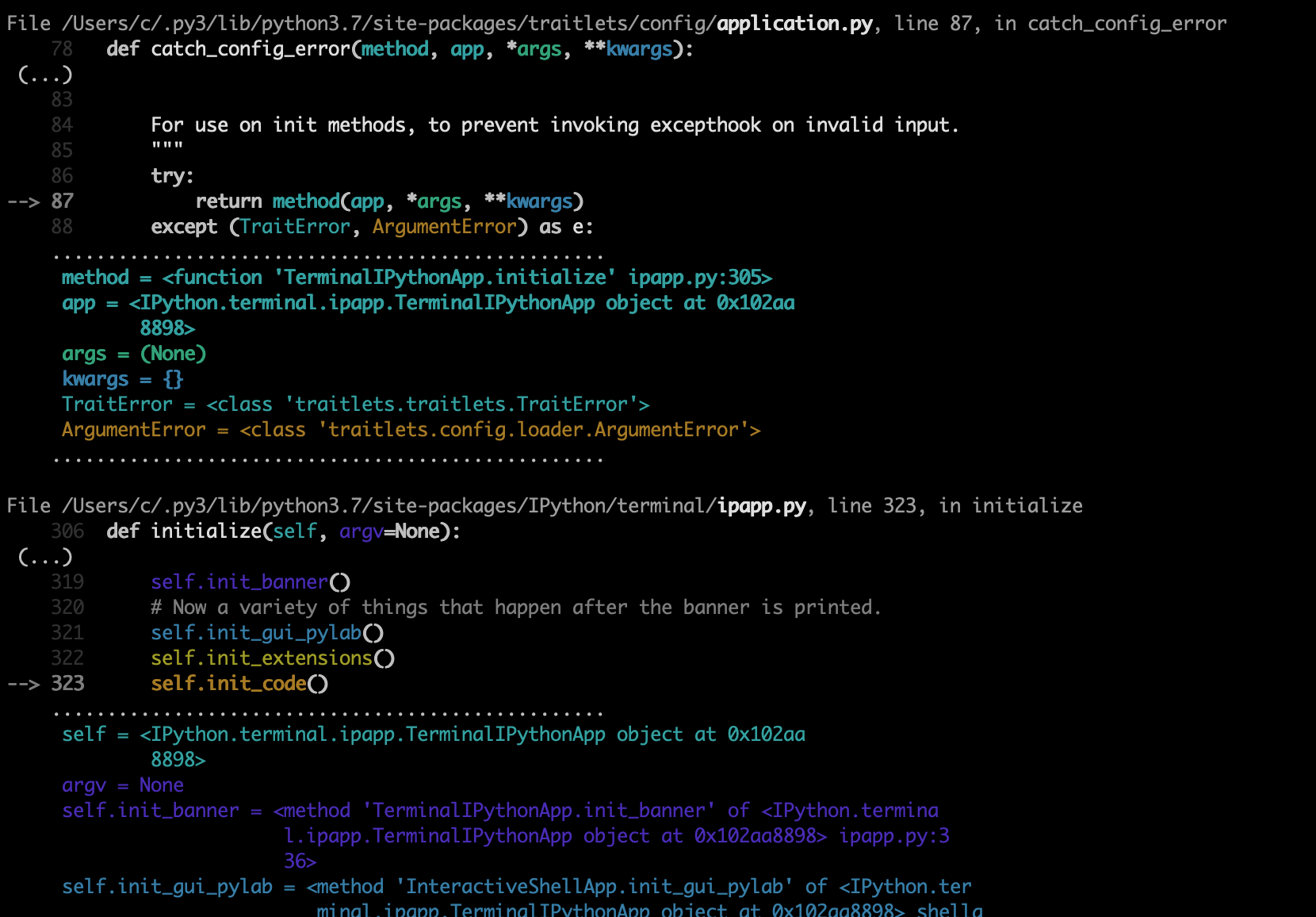 Debuggingfriendly exceptions for Python PythonRepo