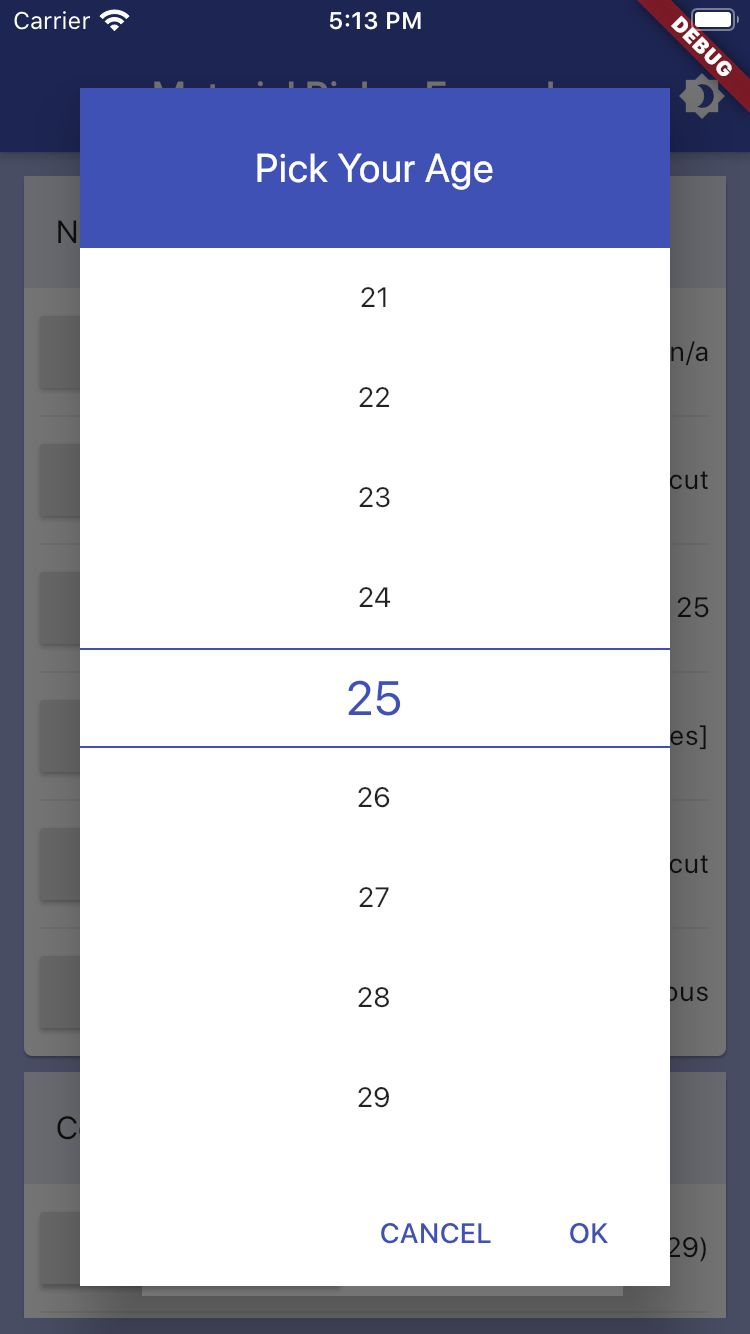 Flutter Material Pickers FlutterCore