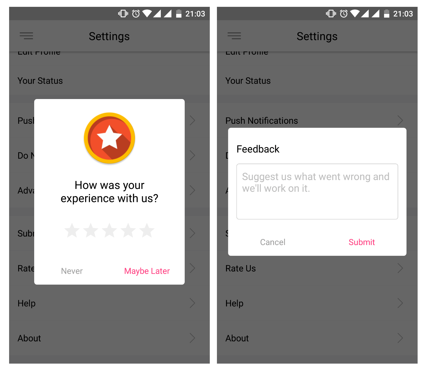 smartapprate An Android library that encoura codeKK AndroidOpen