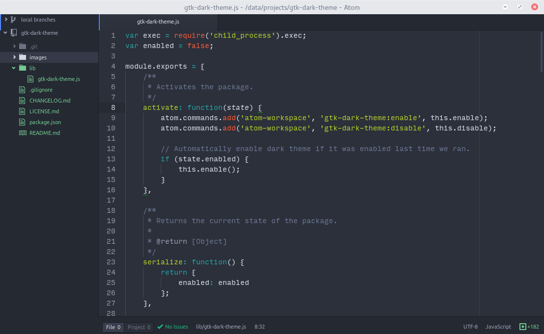 Gtk Dark Theme Variant For Atom
