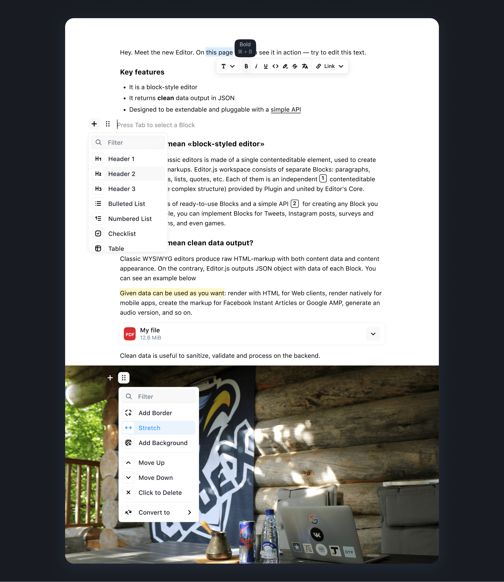 Best of JS • Editor.js