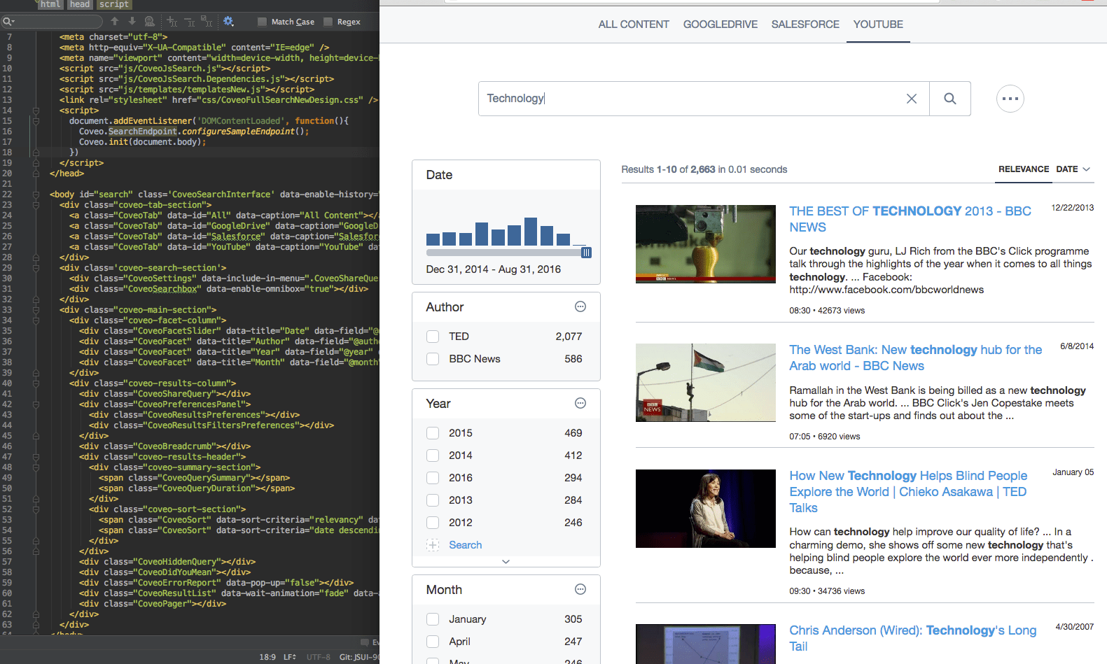Coveo JavaScript Search Framework Reference Documentation