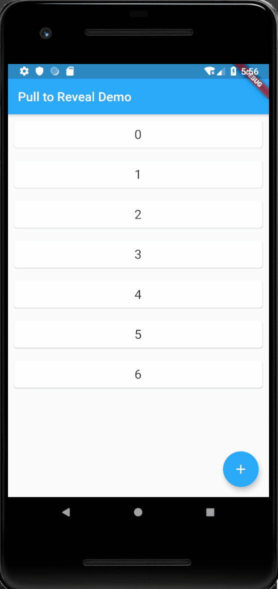 GitHub craiglabenz/flutter_pull_to_reveal A simple Flutter widget