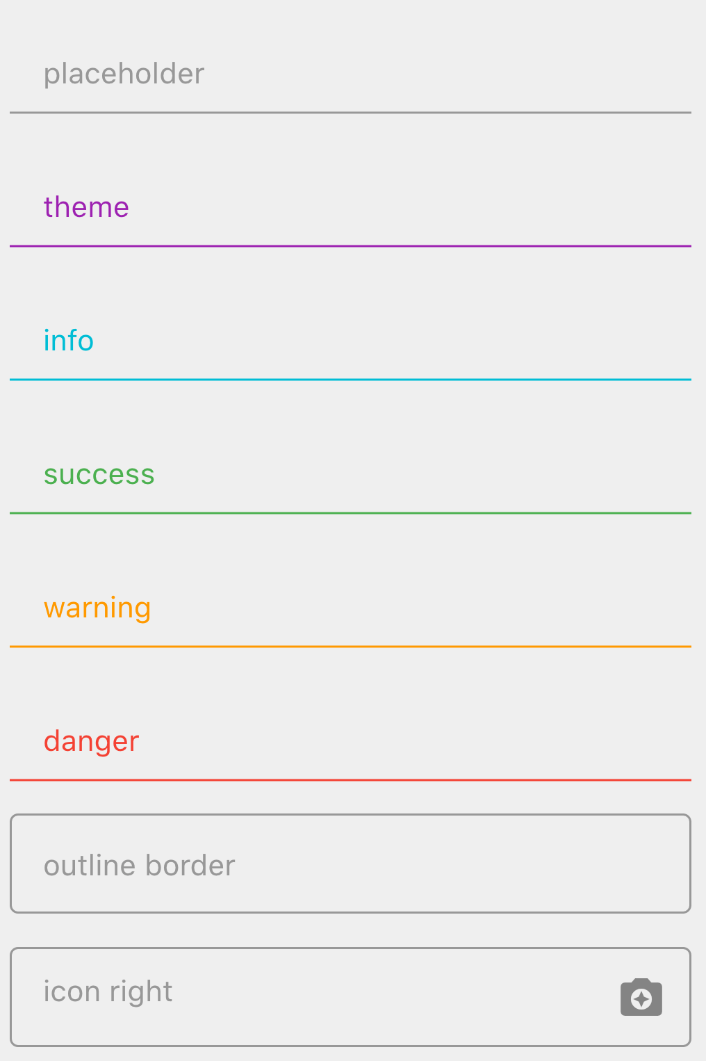 Input Group Material Flutter Creative Tim