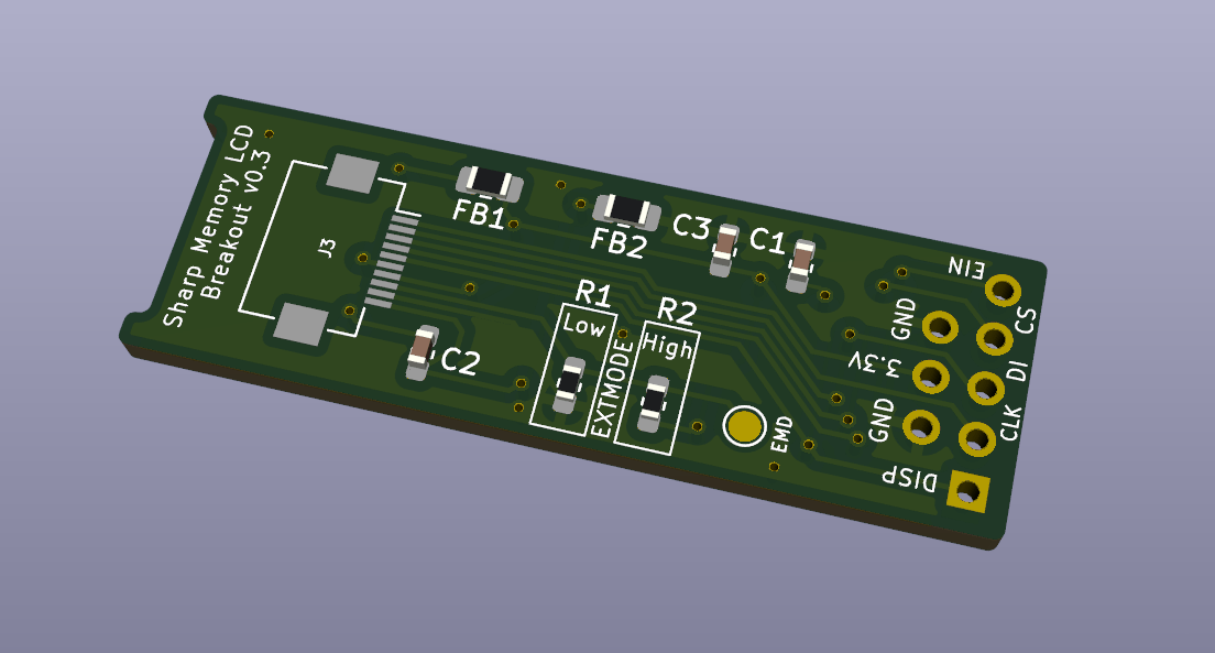GitHub crehmann/SharpMemoryLCDBreakout