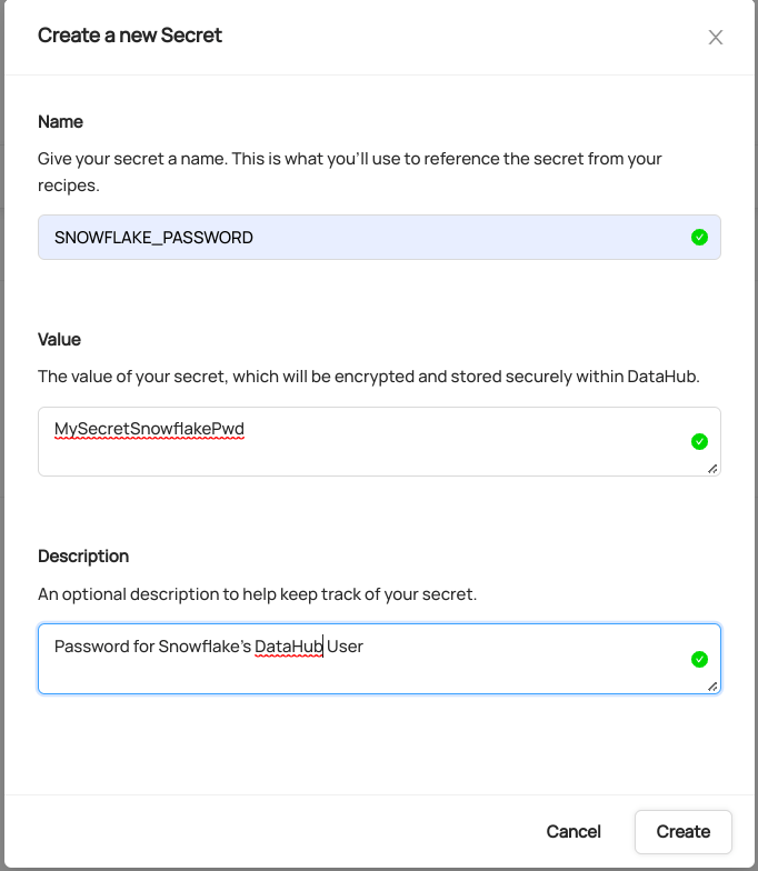 Configuration DataHub