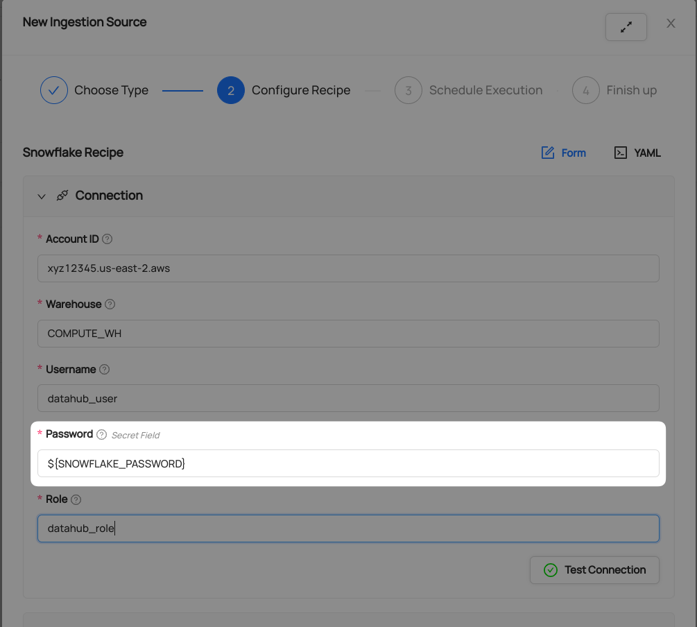 Configuration DataHub