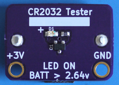 CR2032 tester · open collector