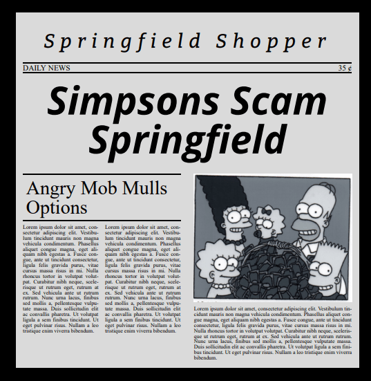 Crea el Periódico de los Simpsons con CSS