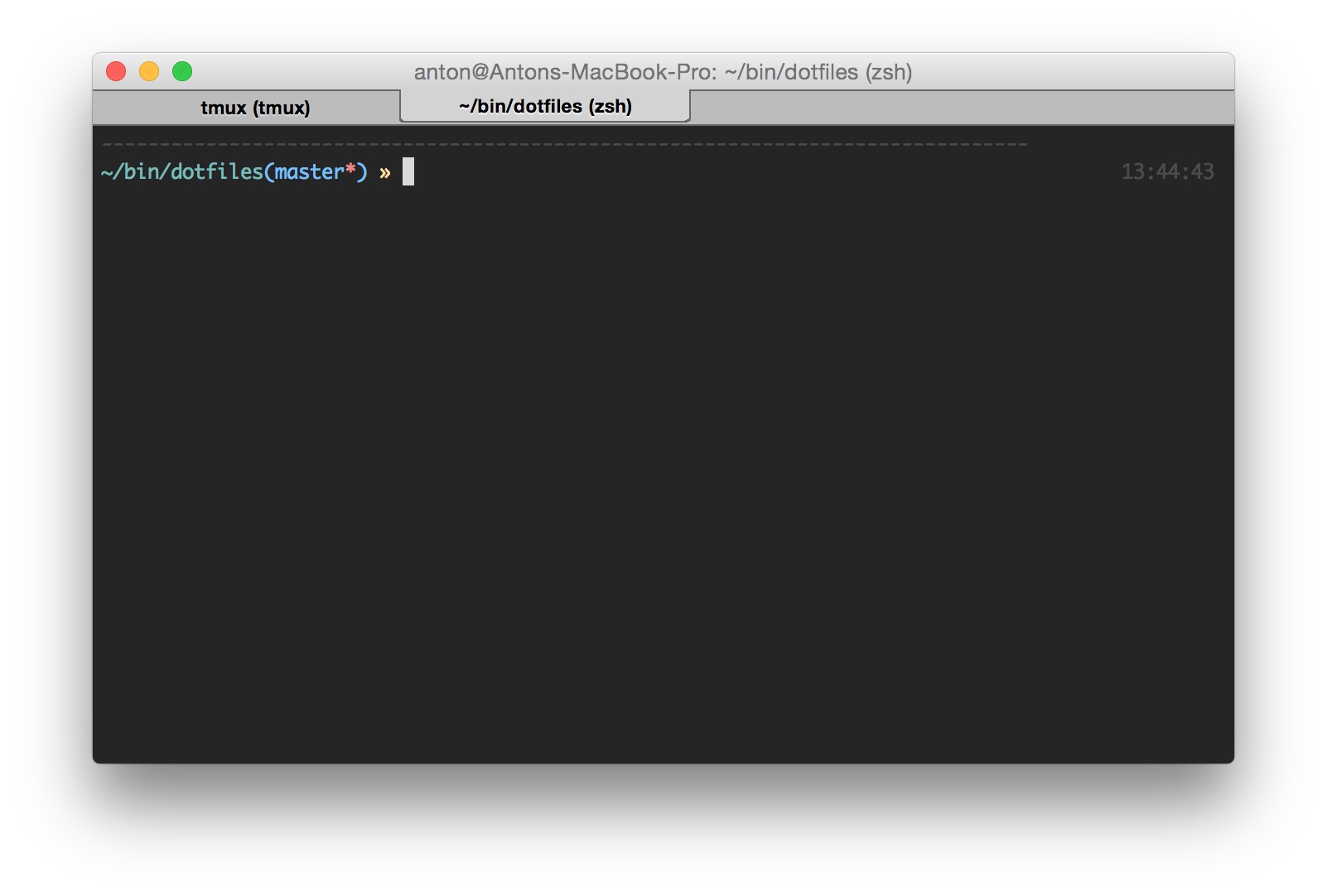 GitHub davydovanton/excess.zshtheme Simple zsh color theme