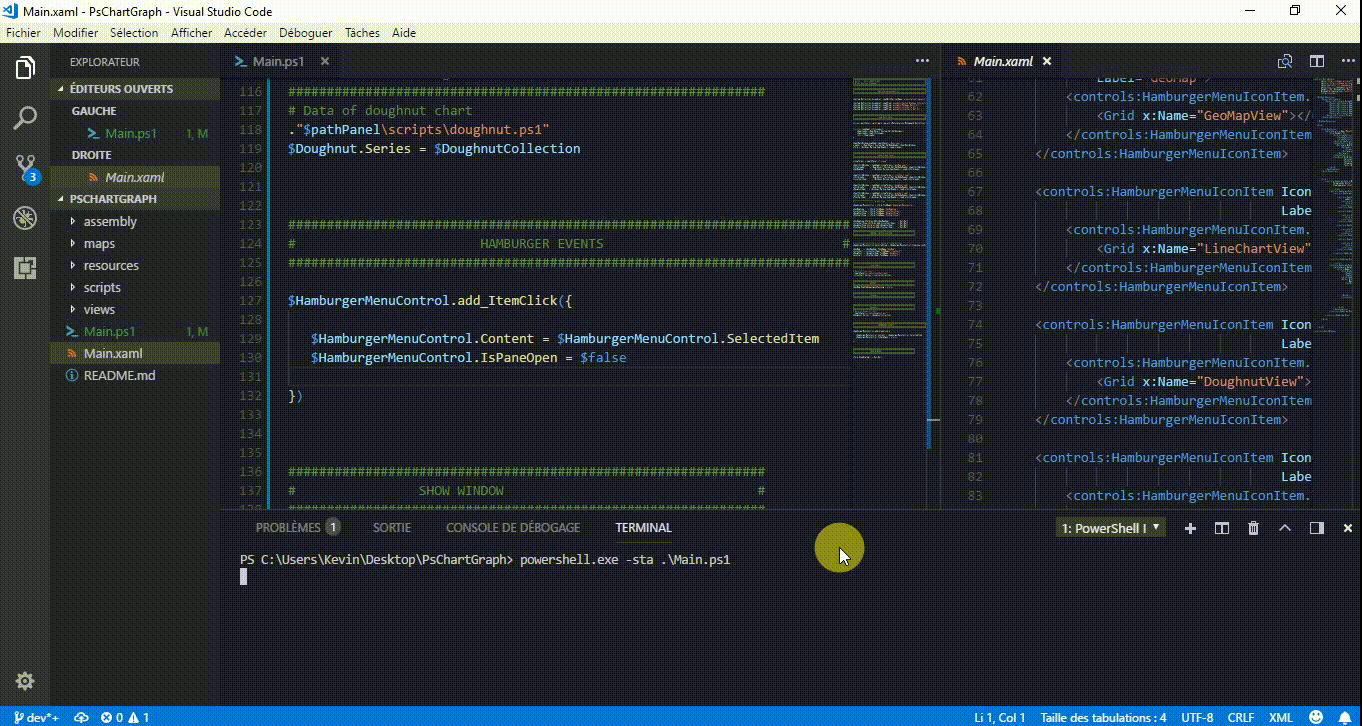 GitHub dev4sys/PsLiveChart Powershell with LiveChart