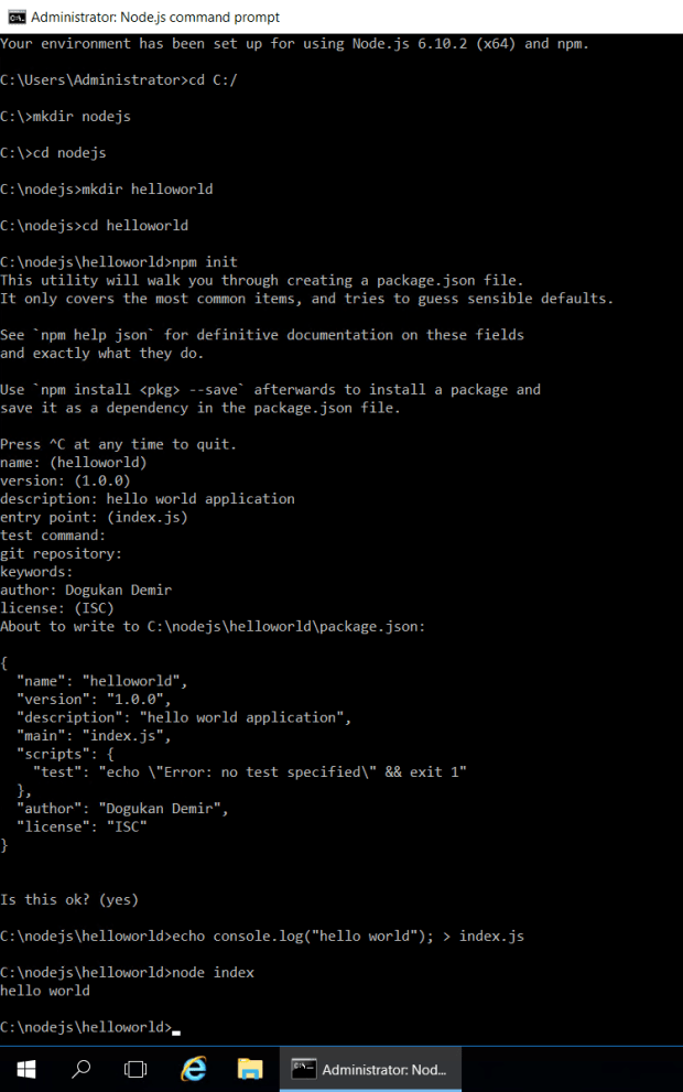Node.js Hello World