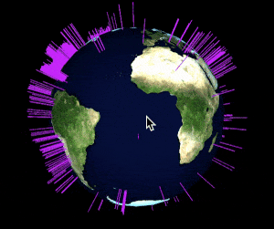Github Dolleebhatia P5 Js Earthquakedatavisualization 3d A 3d Version Of Dan Shiffman S Coding Challenge 57 Earthquake Data Visualization In P5 Js