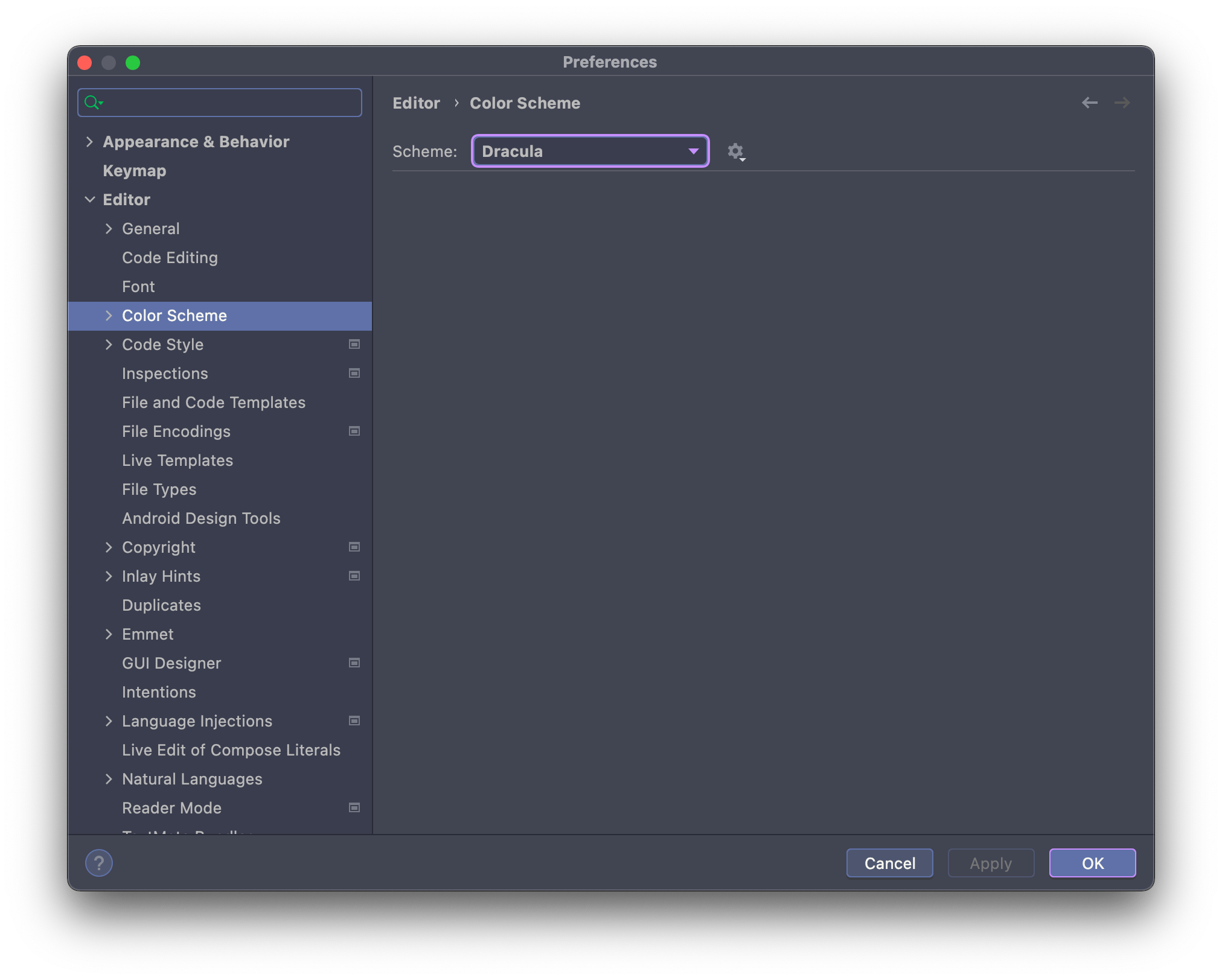 JetBrains • Dracula Theme
