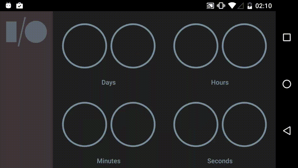 GitHub eneim/Google_io_2016_timer Google IO 2016 Countdown App.