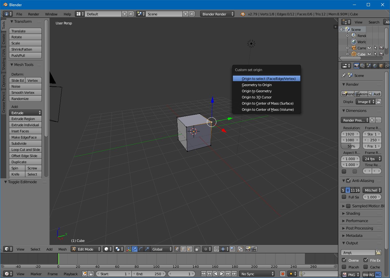 GitHub enikeishik/origin_to_select Blender addon moves origin of selected object into