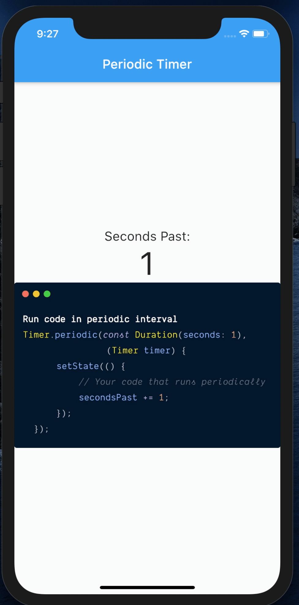 Flutter Timer Periodic Not Working at Rose Newman blog