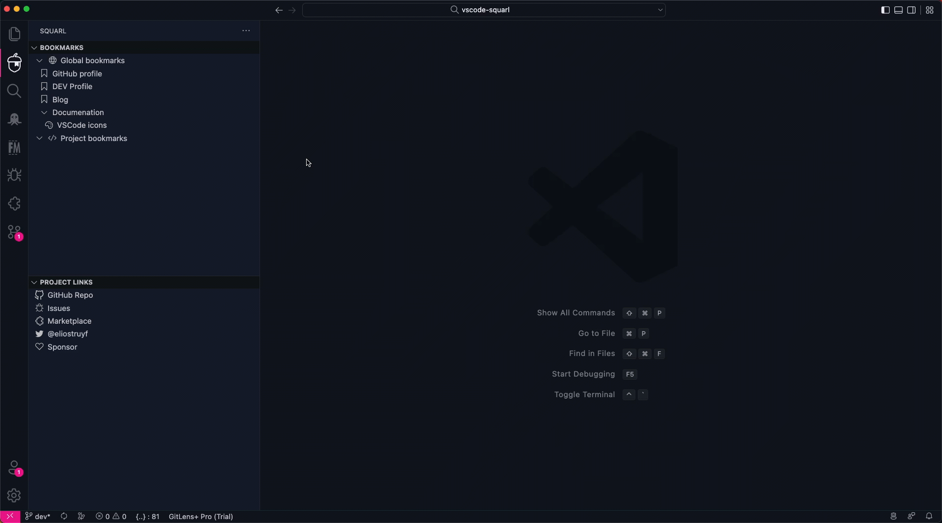 Squarl Bookmarks Visual Studio Marketplace