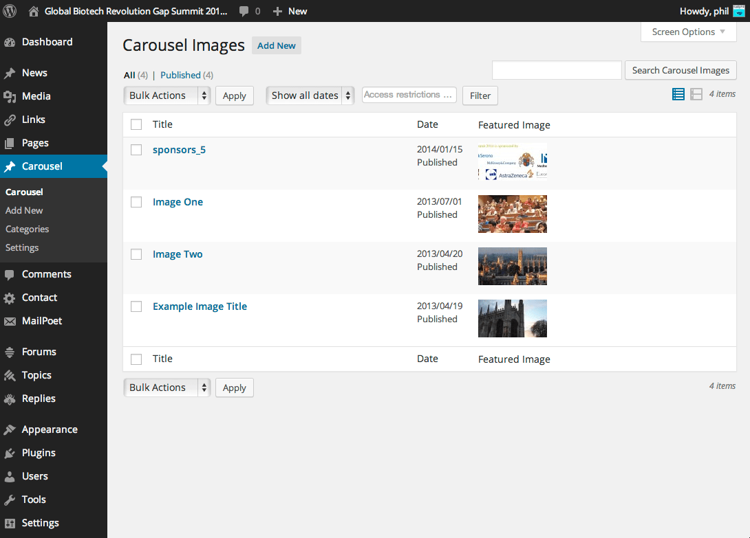 Cpt Bootstrap Carousel