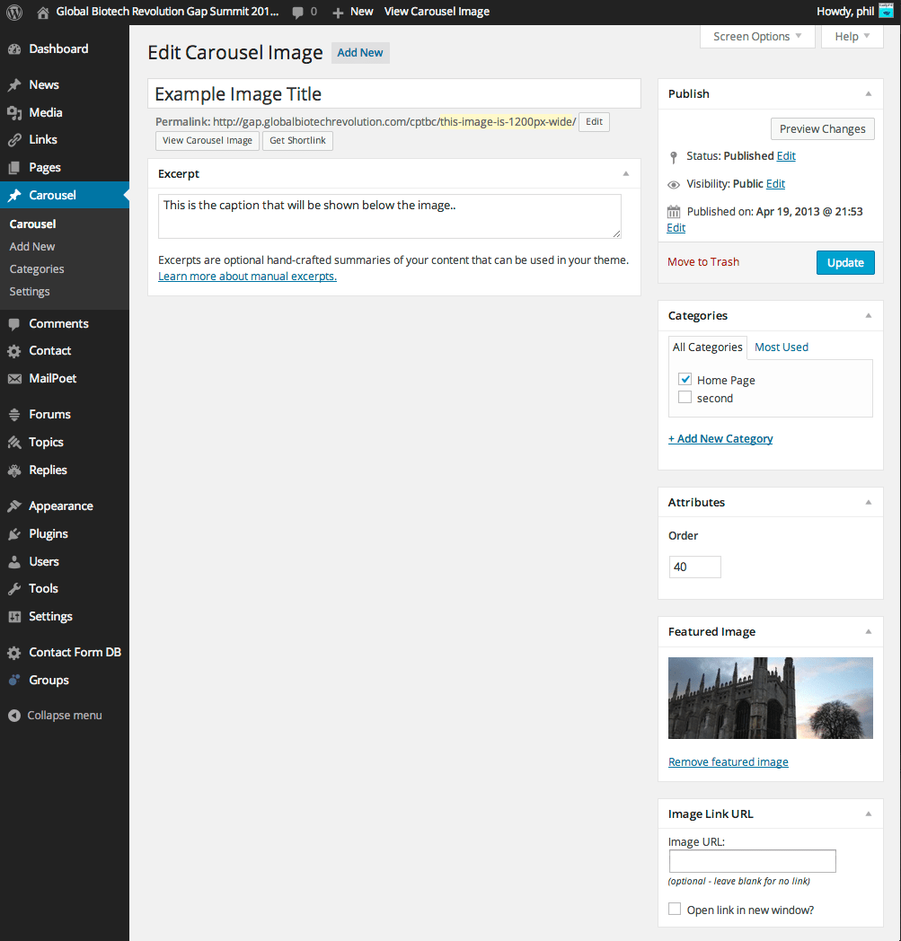 Cpt Bootstrap Carousel